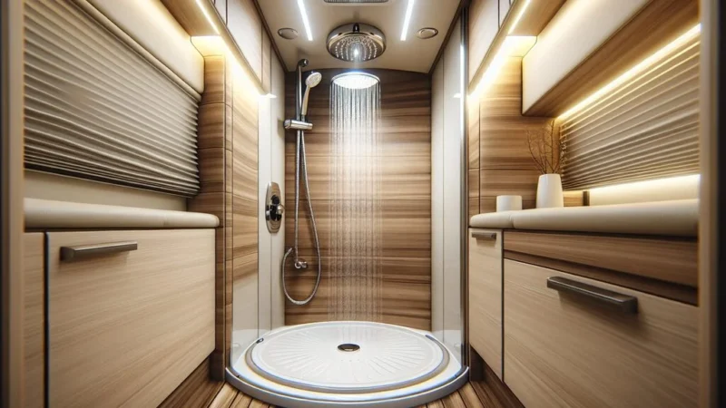 シャワー付きキャンピングカーの選び方｜温水設備と水タンク