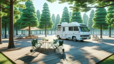 キャンピングカーで行くキャンプ場｜オートサイトの選び方